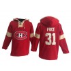 Old Time Hockey Montreal Canadiens 31 Men's Carey Price Premier Red Pullover Hoodie NHL Jersey