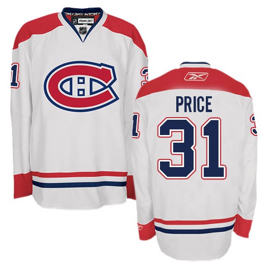 Carey Price Authentic White Away NHL Jersey