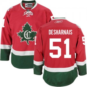 Reebok Montreal Canadiens 51 Men's David Desharnais Authentic Red New CD Third NHL Jersey