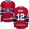 Reebok Montreal Canadiens 12 Men's Dickie Moore Premier Red Home NHL Jersey