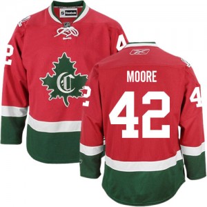 Reebok Montreal Canadiens 42 Men's Dominic Moore Authentic Red New CD Third NHL Jersey
