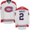 Reebok Montreal Canadiens 2 Men's Doug Harvey Authentic White Away NHL Jersey