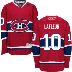 Reebok Montreal Canadiens 10 Men's Guy Lafleur Premier Red Home NHL Jersey