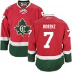 Reebok Montreal Canadiens 7 Men's Howie Morenz Premier Red New CD Third NHL Jersey