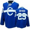 Reebok Montreal Canadiens 29 Men's Ken Dryden Premier Blue Third NHL Jersey