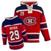 Old Time Hockey Montreal Canadiens 29 Men's Ken Dryden Premier Red Sawyer Hooded Sweatshirt NHL Jersey