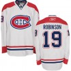 Reebok Montreal Canadiens 19 Men's Larry Robinson Authentic White Away NHL Jersey