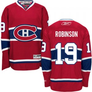 Reebok Montreal Canadiens 19 Men's Larry Robinson Premier Red Home NHL Jersey