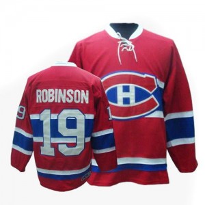 CCM Montreal Canadiens 19 Men's Larry Robinson Authentic Red Throwback NHL Jersey