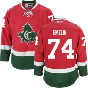 Reebok Montreal Canadiens 74 Men's Alexei Emelin Premier Red New CD Third NHL Jersey