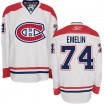 Reebok Montreal Canadiens 74 Men's Alexei Emelin Premier White Away NHL Jersey