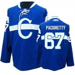 Reebok Montreal Canadiens 67 Men's Max Pacioretty Authentic Blue Third NHL Jersey