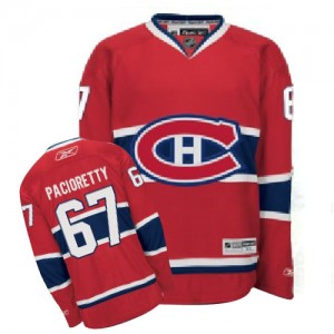 Reebok Montreal Canadiens 67 Youth Max Pacioretty Authentic Red Home NHL Jersey