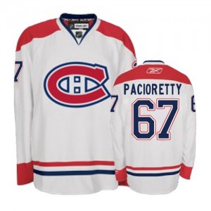 Reebok Montreal Canadiens 67 Youth Max Pacioretty Authentic White Away NHL Jersey