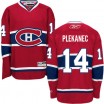 Reebok Montreal Canadiens 14 Men's Tomas Plekanec Premier Red Home NHL Jersey