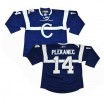 Reebok Montreal Canadiens 14 Men's Tomas Plekanec Authentic Blue Third NHL Jersey