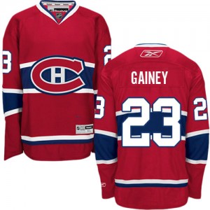 Reebok Montreal Canadiens 23 Men's Bob Gainey Authentic Red Home NHL Jersey