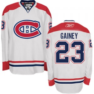 Reebok Montreal Canadiens 23 Men's Bob Gainey Authentic White Away NHL Jersey