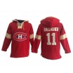 Old Time Hockey Montreal Canadiens 11 Men's Brendan Gallagher Authentic Red Pullover Hoodie NHL Jersey