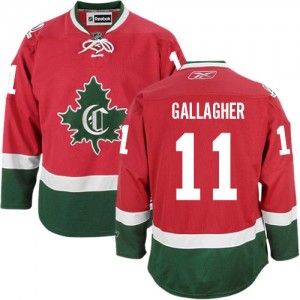 Reebok Montreal Canadiens 11 Men's Brendan Gallagher Premier Red New CD Third NHL Jersey
