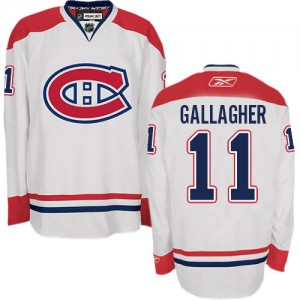 Reebok Montreal Canadiens 11 Youth Brendan Gallagher Premier White Away NHL Jersey