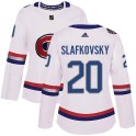 Adidas Montreal Canadiens Women's Juraj Slafkovsky Authentic White 2017 100 Classic NHL Jersey