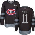 Montreal Canadiens Men's Kirk Muller Authentic Black 1917-2017 100th Anniversary NHL Jersey