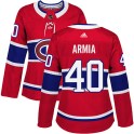 Adidas Montreal Canadiens Women's Joel Armia Authentic Red Home NHL Jersey