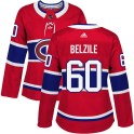 Adidas Montreal Canadiens Women's Alex Belzile Authentic Red Home NHL Jersey