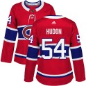 Adidas Montreal Canadiens Women's Charles Hudon Authentic Red Home NHL Jersey
