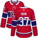 Adidas Montreal Canadiens Women's Antti Niemi Authentic Red Home NHL Jersey