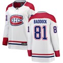Fanatics Branded Montreal Canadiens Women's Brandon Baddock Breakaway White Away NHL Jersey