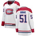 Fanatics Branded Montreal Canadiens Women's Brandon Gignac Breakaway White Away NHL Jersey