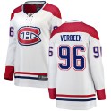 Fanatics Branded Montreal Canadiens Women's Hayden Verbeek Breakaway White Away NHL Jersey