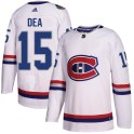 Adidas Montreal Canadiens Men's Jean-Sebastien Dea Authentic White 2017 100 Classic NHL Jersey