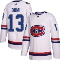 Adidas Montreal Canadiens Men's Max Domi Authentic White 2017 100 Classic NHL Jersey