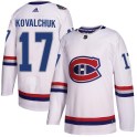 Adidas Montreal Canadiens Men's Ilya Kovalchuk Authentic White 2017 100 Classic NHL Jersey