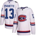 Adidas Montreal Canadiens Men's Cedric Paquette Authentic White 2017 100 Classic NHL Jersey