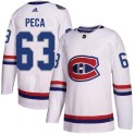 Adidas Montreal Canadiens Men's Matthew Peca Authentic White 2017 100 Classic NHL Jersey