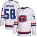 Adidas Montreal Canadiens Men's David Savard Authentic White 2017 100 Classic NHL Jersey