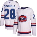 Adidas Montreal Canadiens Men's Marco Scandella Authentic White 2017 100 Classic NHL Jersey