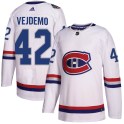 Adidas Montreal Canadiens Men's Lukas Vejdemo Authentic White 2017 100 Classic NHL Jersey