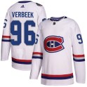 Adidas Montreal Canadiens Men's Hayden Verbeek Authentic White 2017 100 Classic NHL Jersey
