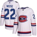 Adidas Montreal Canadiens Men's Dale Weise Authentic White 2017 100 Classic NHL Jersey