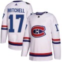Adidas Montreal Canadiens Youth Torrey Mitchell Authentic White 2017 100 Classic NHL Jersey