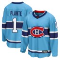 Fanatics Branded Montreal Canadiens Men's Jacques Plante Breakaway Light Blue Special Edition 2.0 NHL Jersey