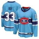 Fanatics Branded Montreal Canadiens Men's Patrick Roy Breakaway Light Blue Special Edition 2.0 NHL Jersey