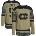 Adidas Montreal Canadiens Men's Guy Lapointe Authentic Camo Military Appreciation Practice NHL Jersey