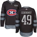 Montreal Canadiens Youth Filip Cederqvist Authentic Black 1917-2017 100th Anniversary NHL Jersey