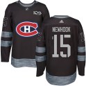 Montreal Canadiens Youth Alex Newhook Authentic Black 1917-2017 100th Anniversary NHL Jersey